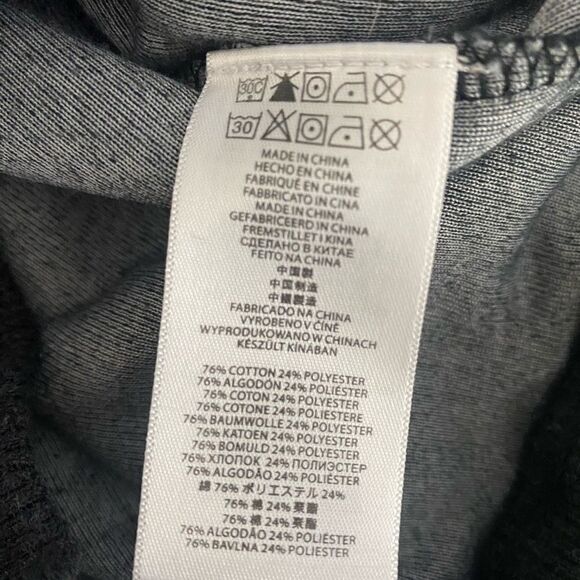 Michael Kors Black Velour Zip Up Sweatshirt Women’s Size M Medium Hoodie Jacket - Picture 6 of 8